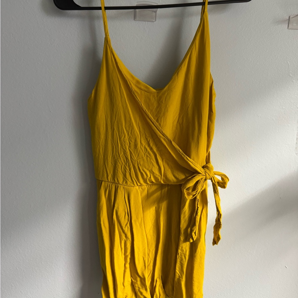 Yellow Wrap Romper